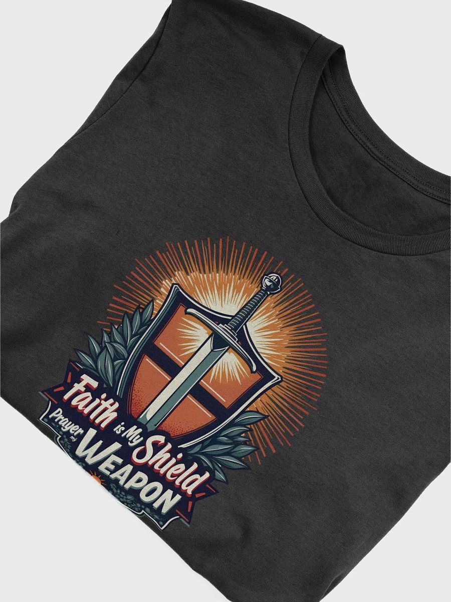 Faith Warrior Shield T-Shirt product image (25)