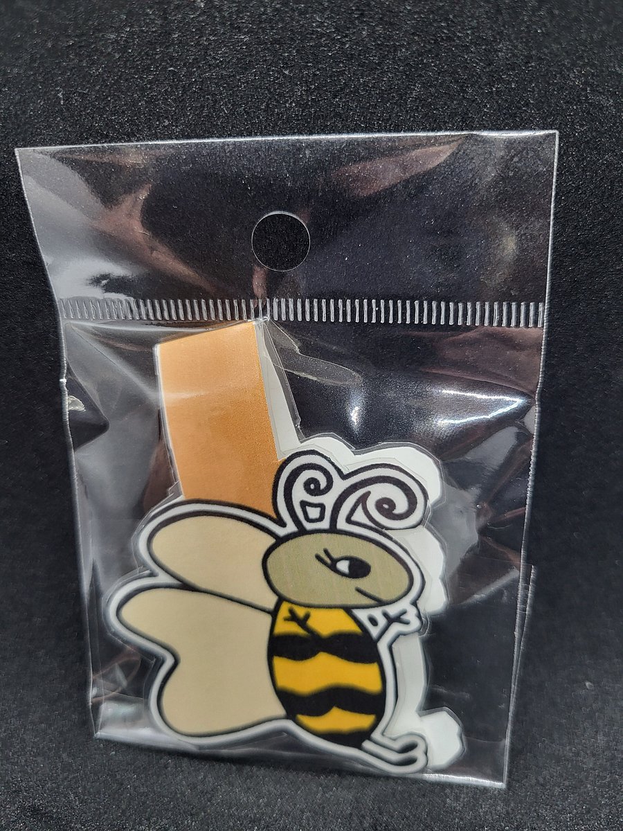 3" Magnetic Bookmark – Happy Bee Character product image (1)