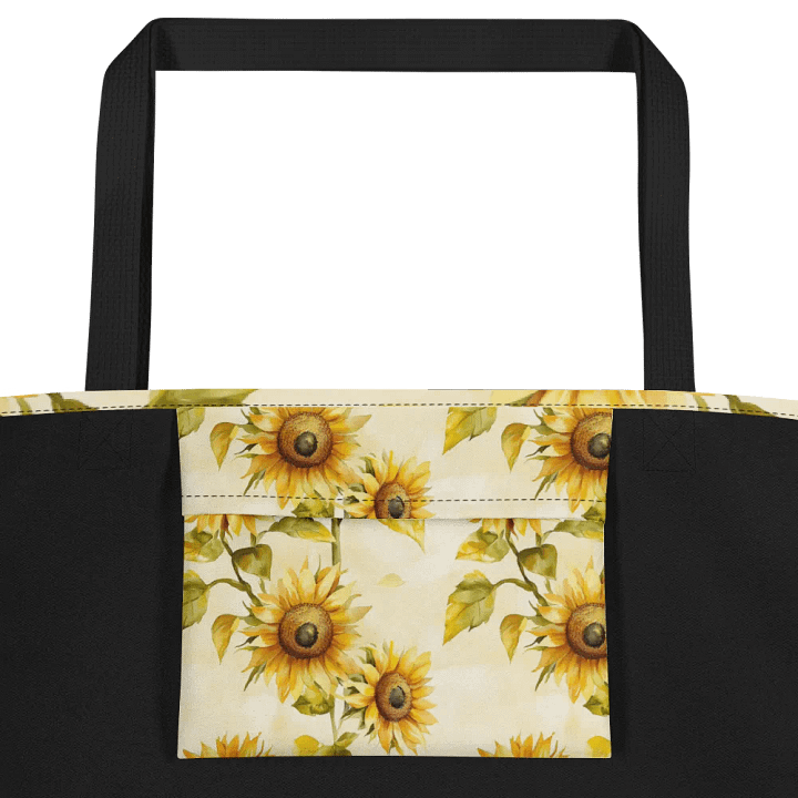 Sunflower Serenade Large Tote Bag product image (2)