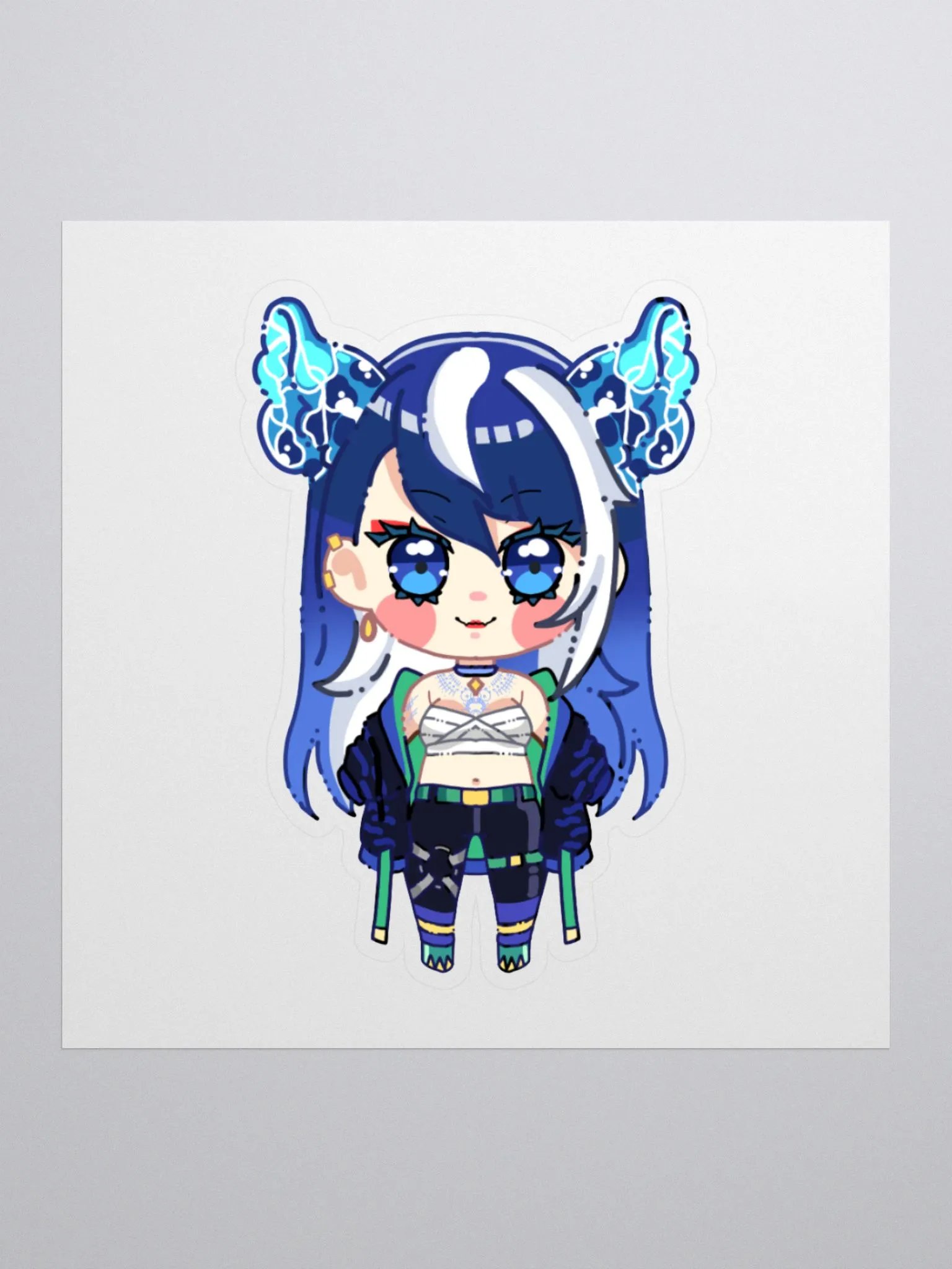 Chibi Sea Fox Sticker product image (2)