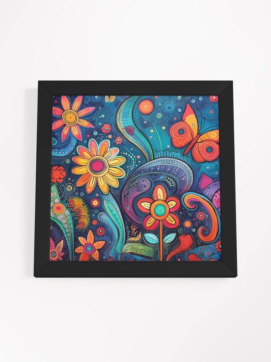 Colorful Flowers and Butterflies Whimsical Wall Art product image (4)