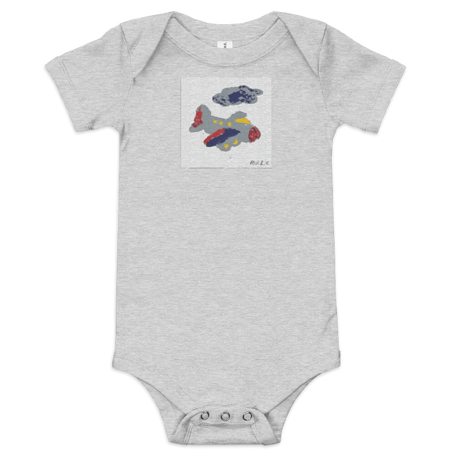 Kid Airplane (Bella+Canvas Baby Short Sleeve One Piece) product image (10)
