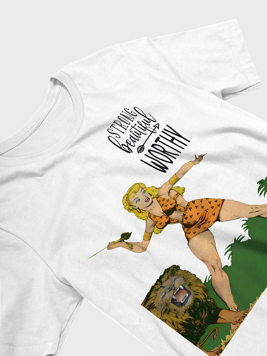 Strong Beautiful and Worthy TShirt | Vintage Comic Book T-Shirt for Women | Retro Graphic Tee product image (3)