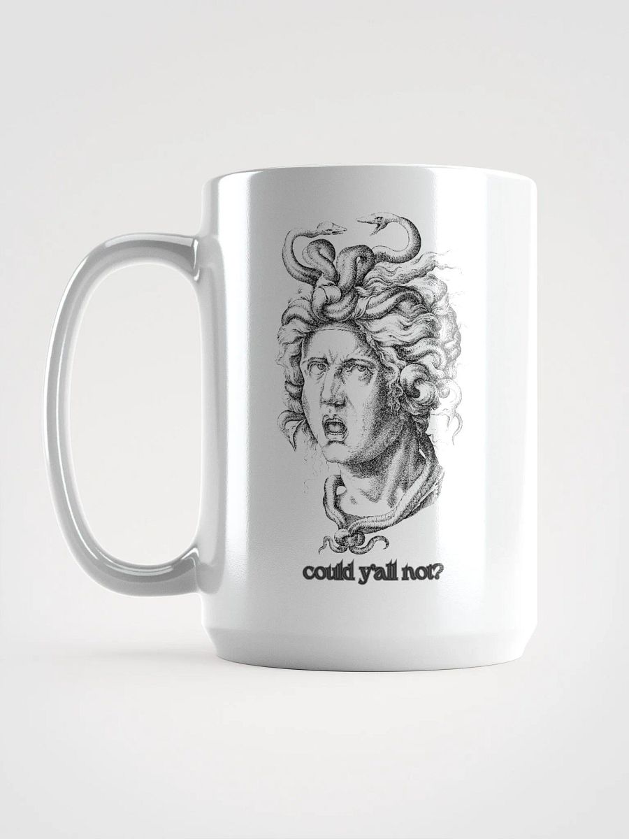 MEDUSA white glossy mug product image (4)