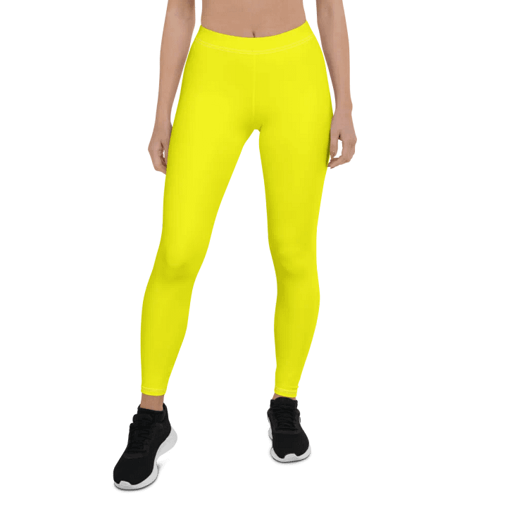 Bright Yellow Leggings Activewear Tights product image (1)