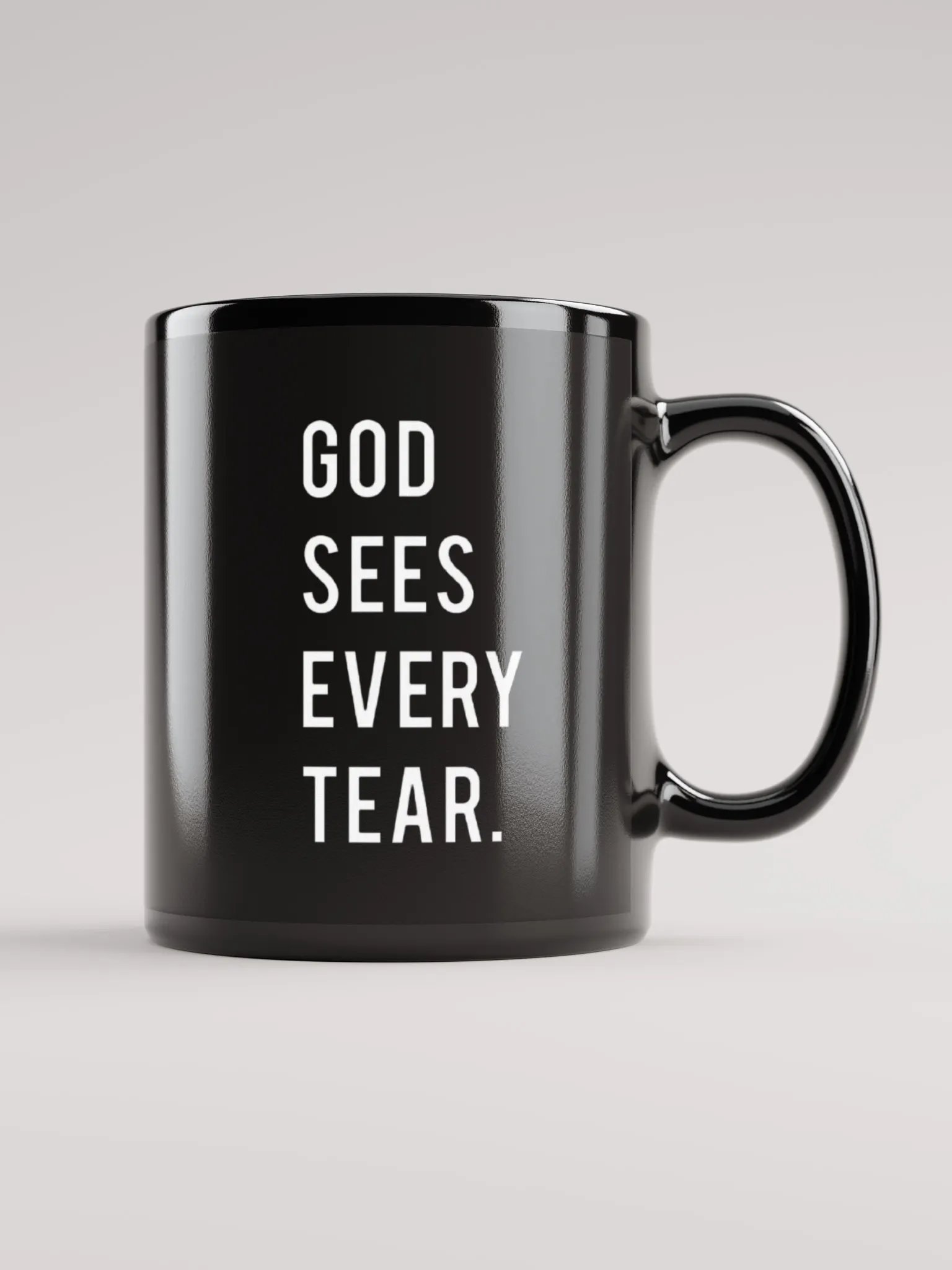 GOD SEES EVERY TEAR MUG product image (1)