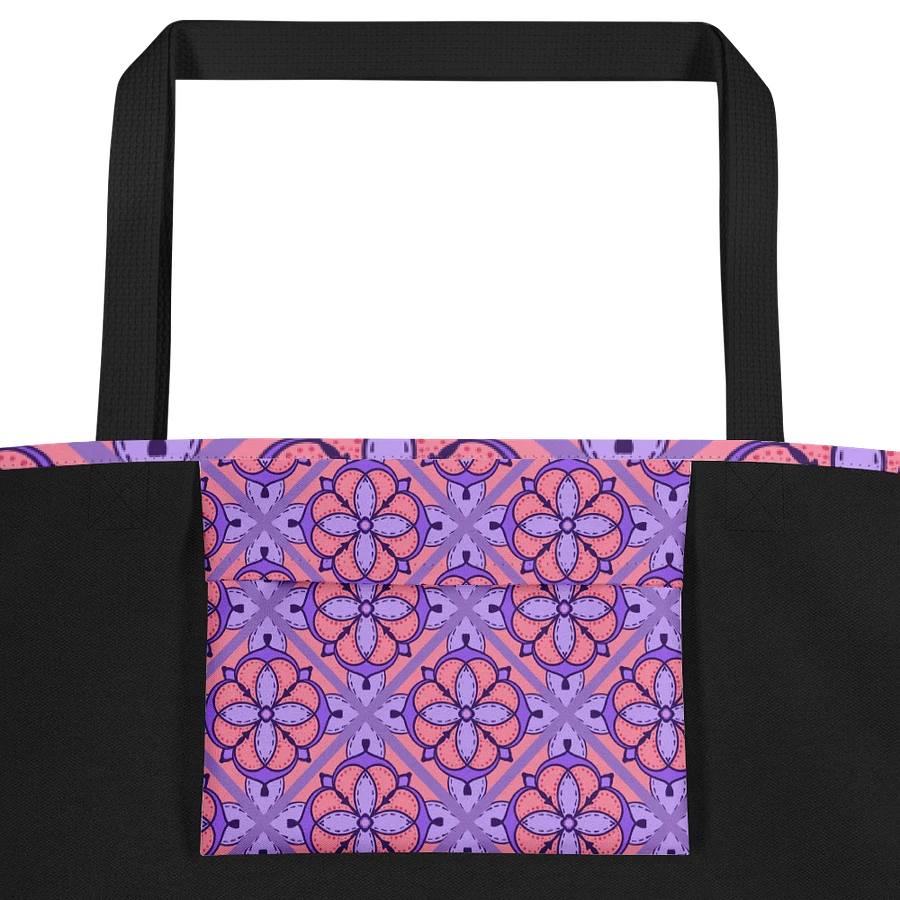 Peach and Lilac Symmetry Pattern All Over Print Tote product image (4)