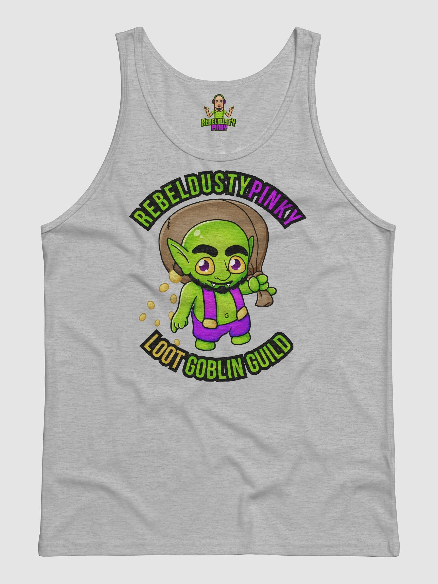 RebelDustyPinky Loot Goblin Guild Tank Top! product image (1)