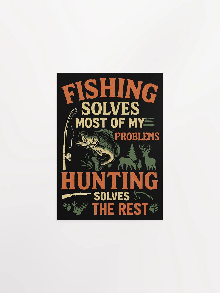 Fishing & Hunting Wall Art – Funny Cabin Poster product image (1)