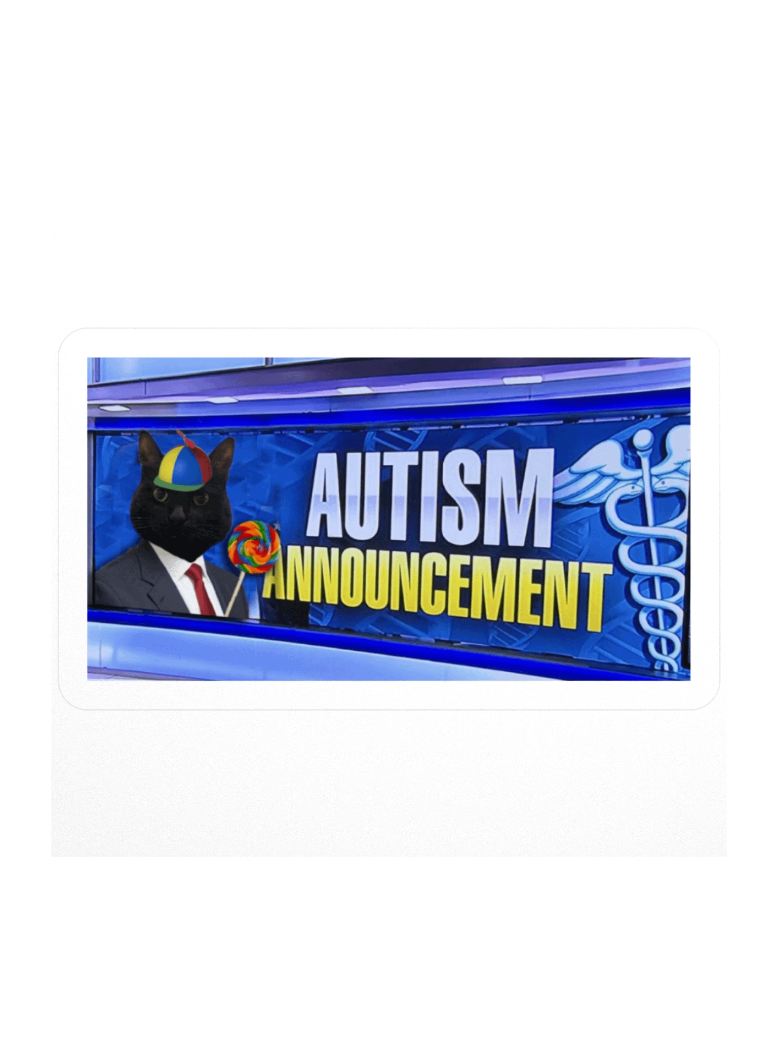 Autism Announcement Sticker | Poop_Ghost product image (1)