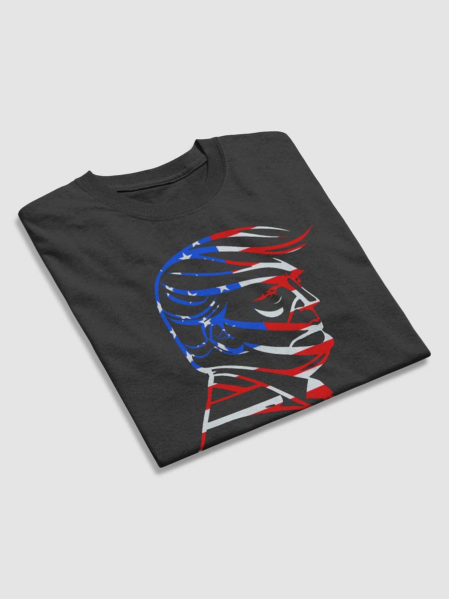 Trump Flag Silhouette 3/MAGA Black T-Shirt product image (4)