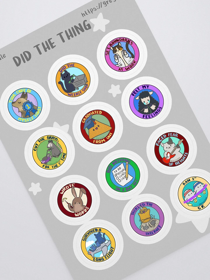 Did The Thing Sticker Sheet pt 2 product image (1)