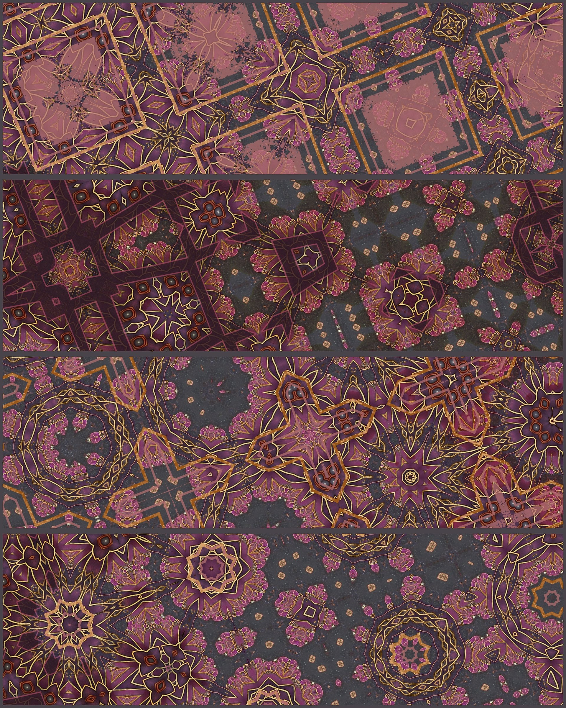 Pink Starflower Digital Paper Pack product image (4)