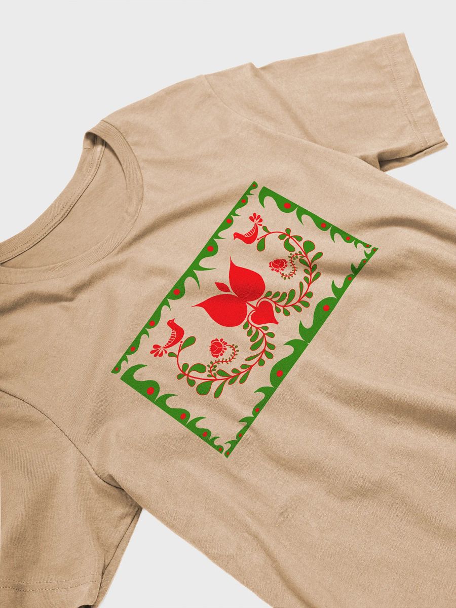 Ornate Hungarian Floral and Bird Design T-Shirt product image (3)