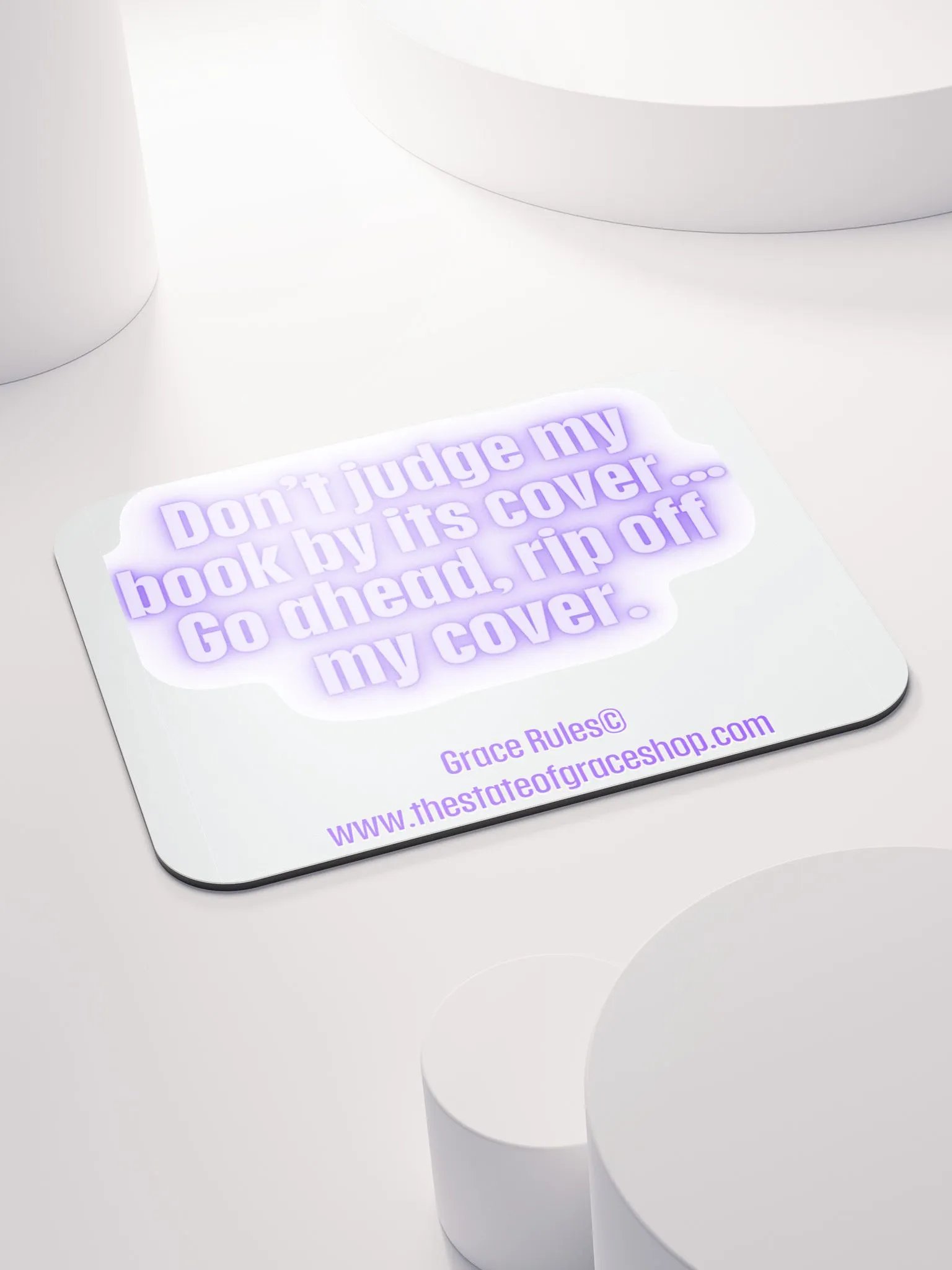 FUNNY DESK MATS 4 U “Don’t judge a book by its cover. Go ahead. Rip off my cover.” product image (4)