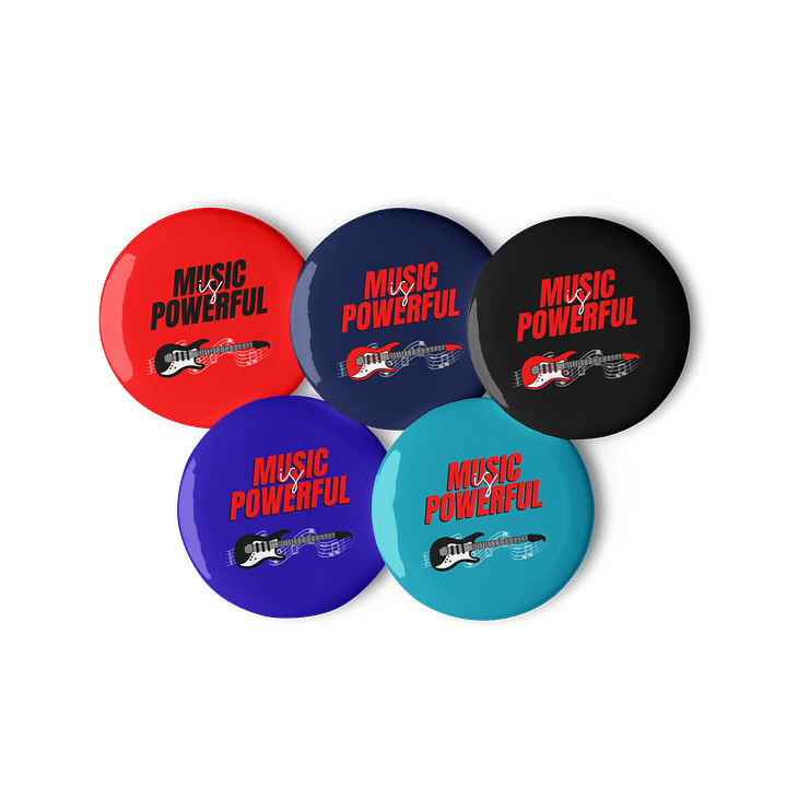 MUSIC IS POWERFUL Pin Button Set product image (2)