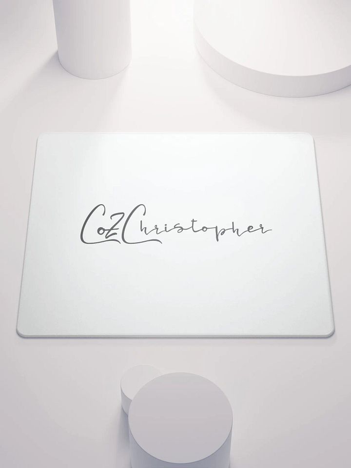 White Signature CoZChristopher Mouse Pad product image (1)