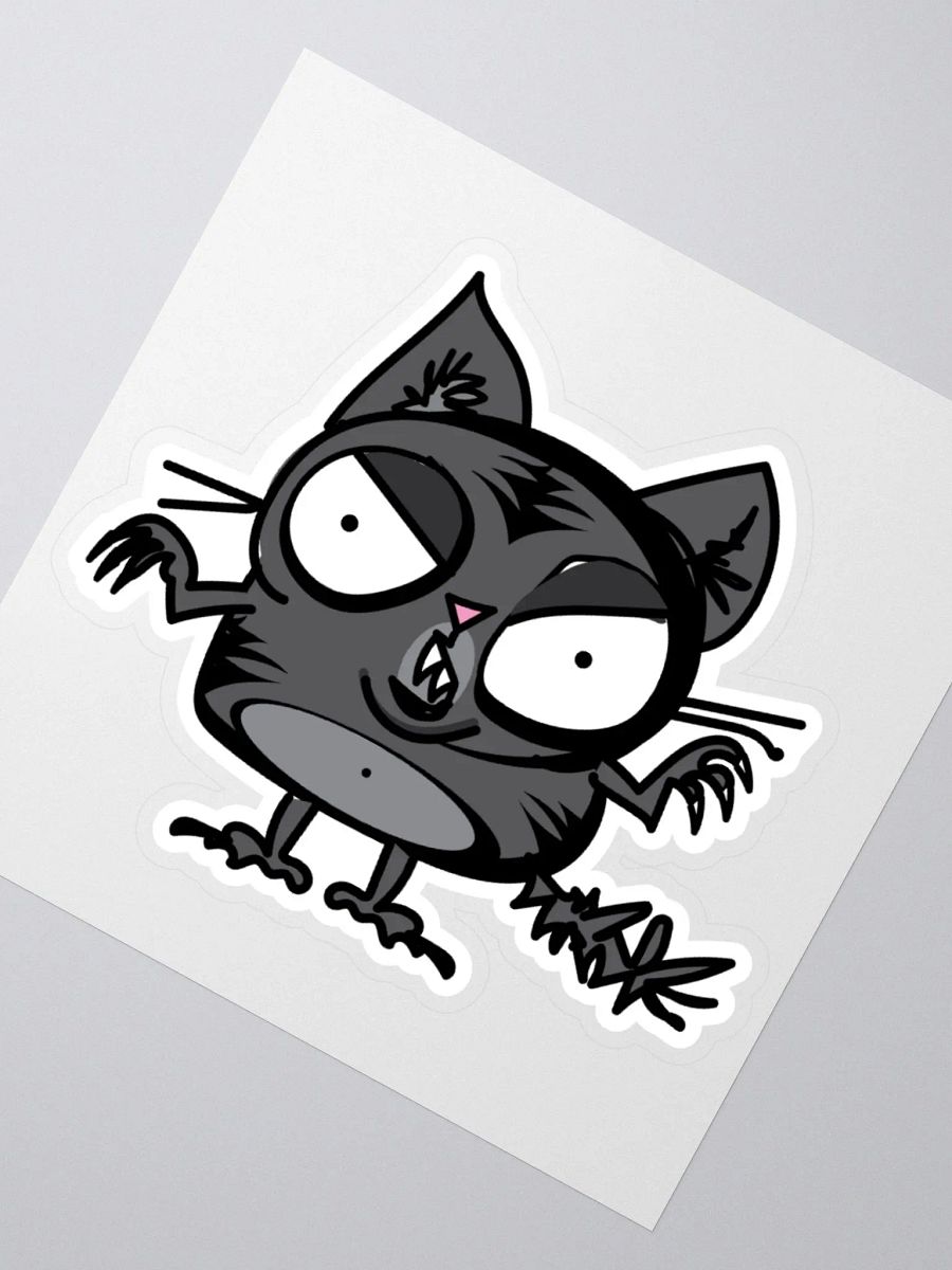 Black Cat Energy Sticker product image (2)