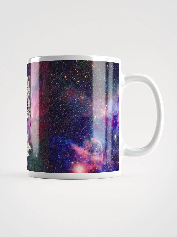 Weiß glänzende Tasse, get to my Printer level Motiv product image (2)