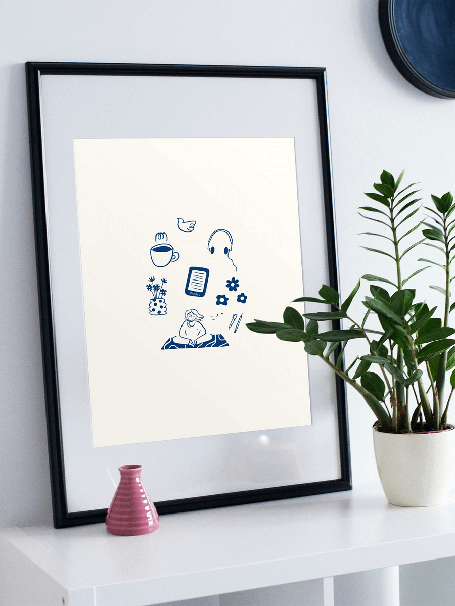 Cozy Creative Rituals – Minimalist Line Art Printable product image (2)