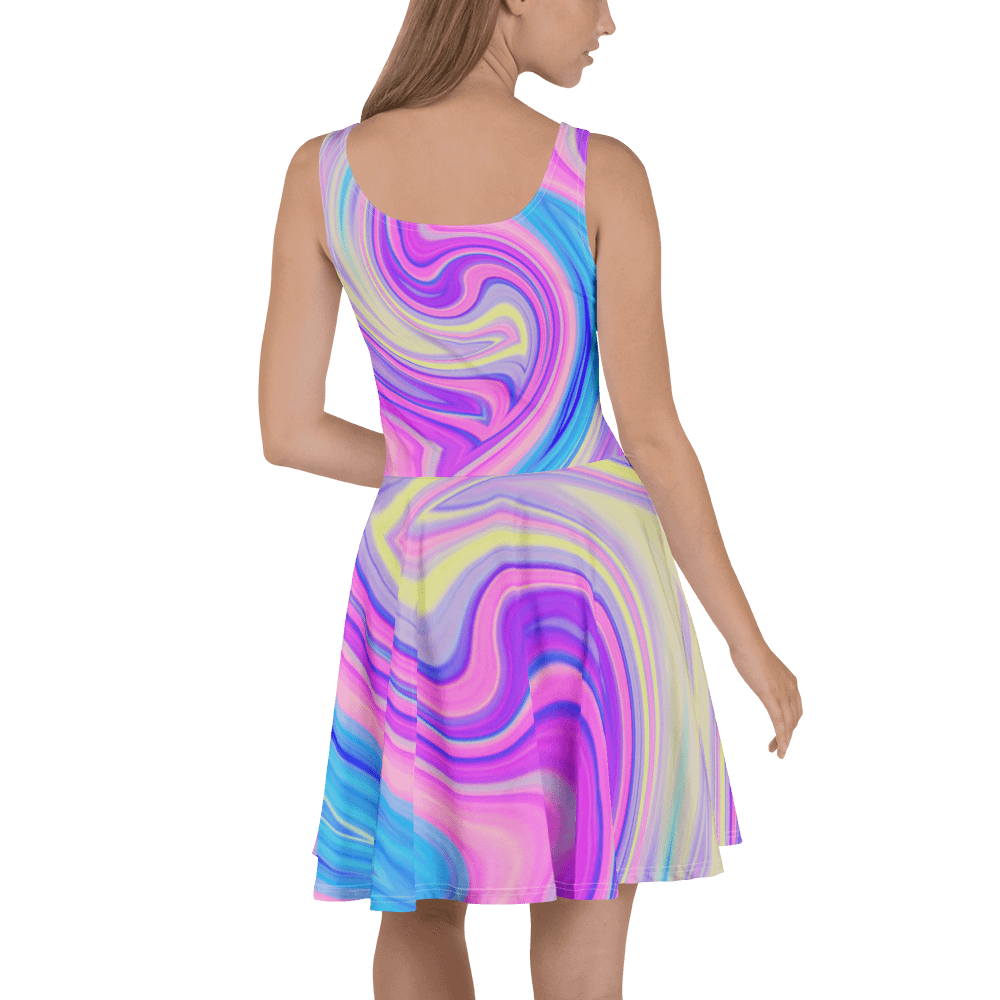 Impressive Waves Skater Dress product image (4)