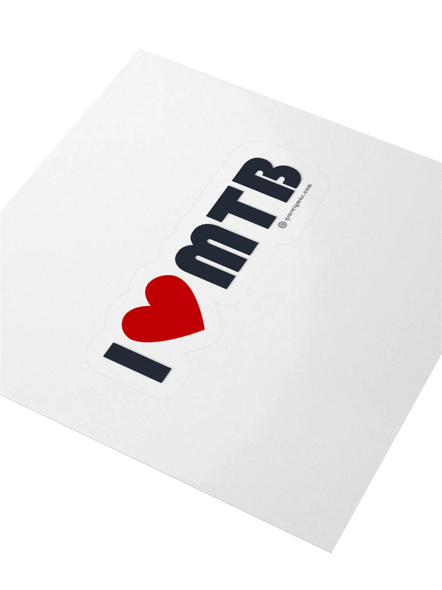 I Love MTB sticker product image (12)