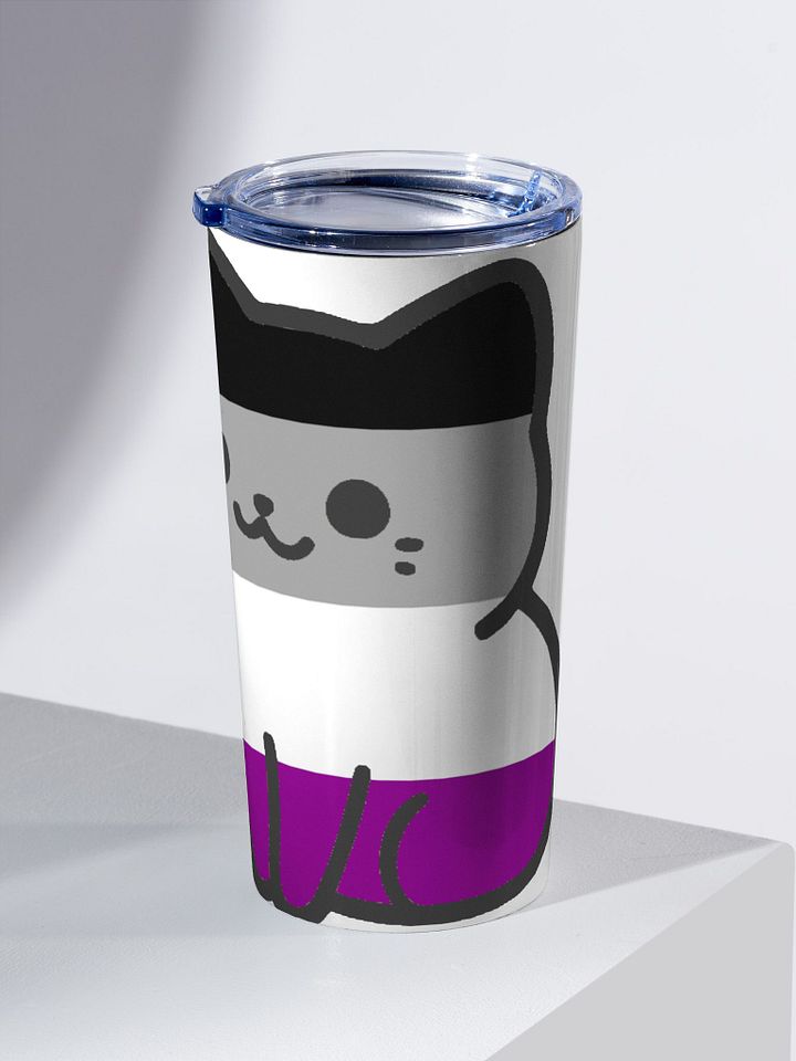 Asexual Pride Kitty Tumbler Cup product image (2)