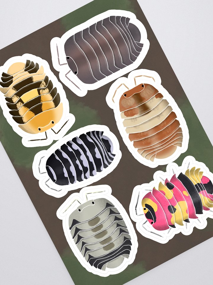 Real Isopods V2 Pile Sticker Sheet product image (1)