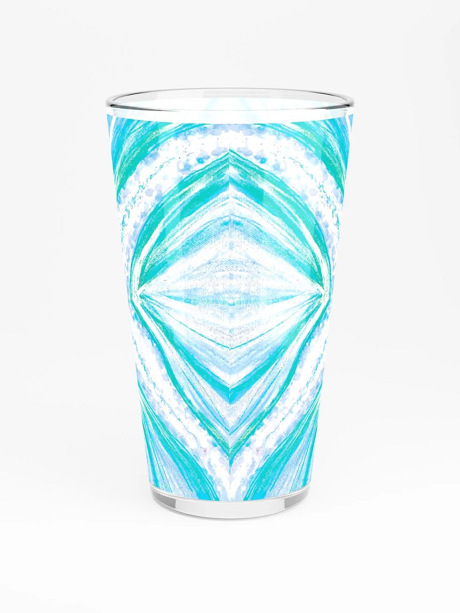 Bright Cyan Starfish | Shaker Pint Glass | by Monique Faella Designs™ | Sip in Splashy Style 💙🌊🍹 product image (3)
