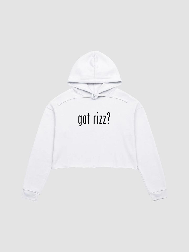 got rizz? Canvas Fleece Crop Hoodie product image (1)