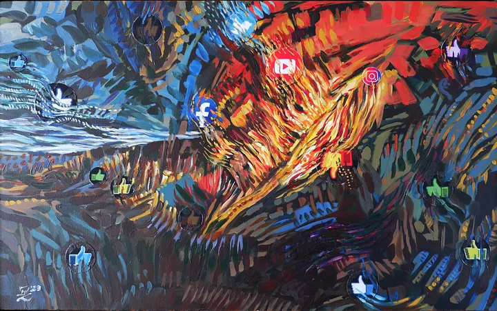 "One Dislike" Painting by Deni Je product image (1)