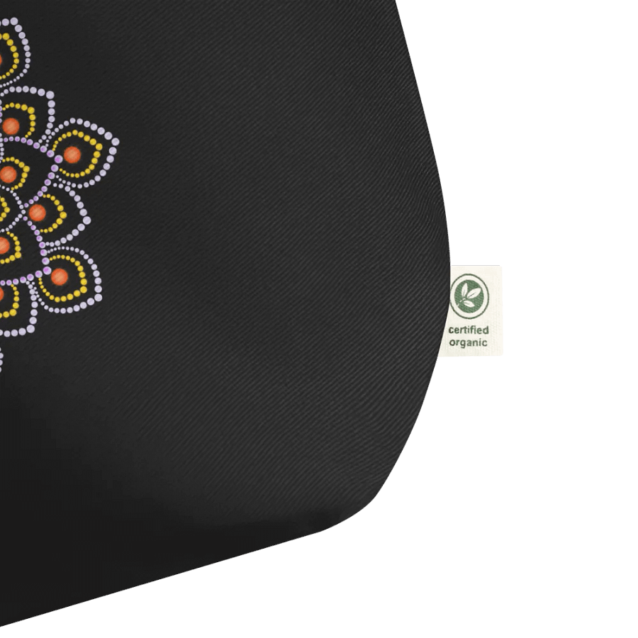 Simple Colorful Dot Mandala Organic Cotton Tote Bag product image (6)