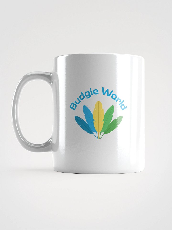 Budgie World Mug – Clean White Classic 🌿 product image (2)