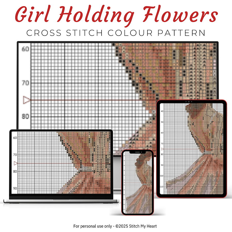 Flower Girls Bundle Cross Stitch Pattern product image (8)