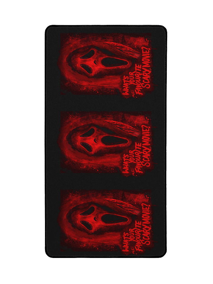 Red Ghost Face Large Desk Mat product image (2)