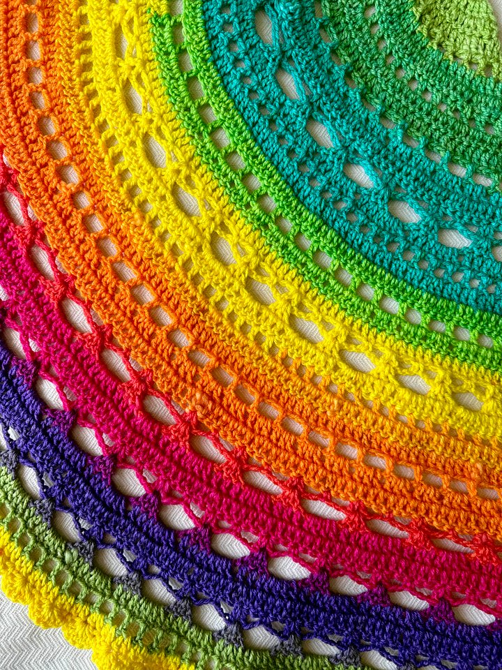 Crochet Rainbow Shawl product image (1)