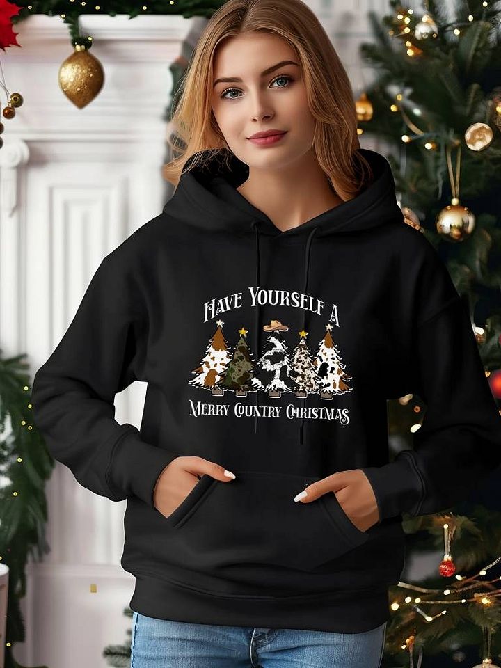 Country Christmas Graphic Hoodie product image (1)
