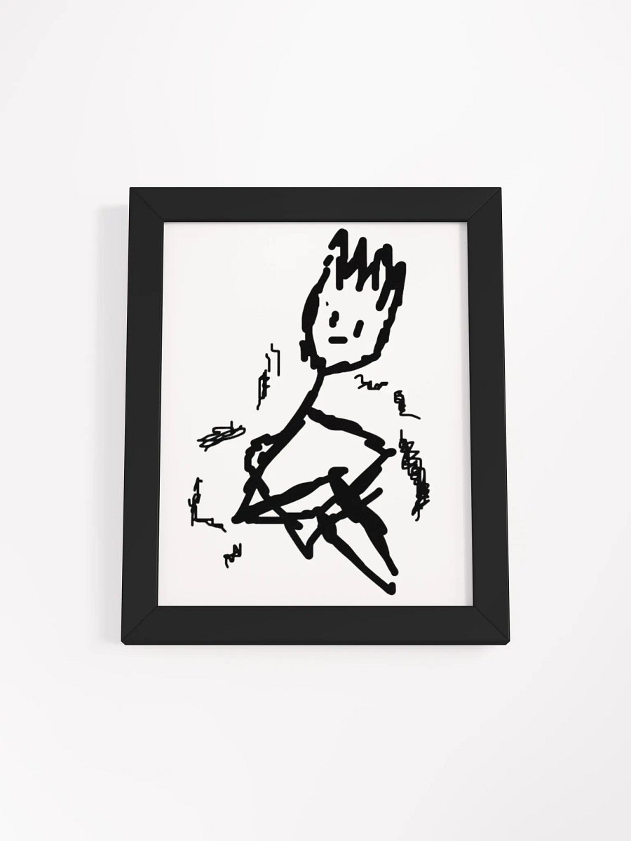 NEVER COMFORTABLE FRAMED POSTER - V.2 product image (1)
