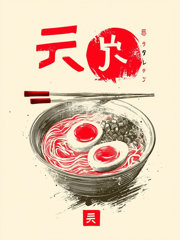 Ramen Nirvana Framed Matte Wall Art Canvas product image (1)