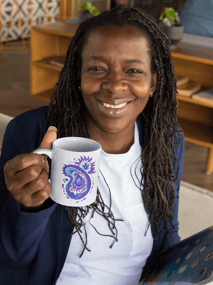 Indigo Paisley Flower - Mug product image (2)