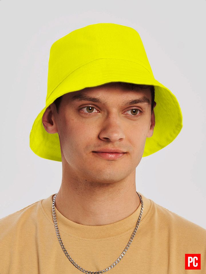 Plain Color Yellow Bucket Hat product image (1)