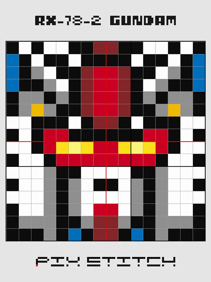 RX-78-2 Gundam Pixel Art product image (2)