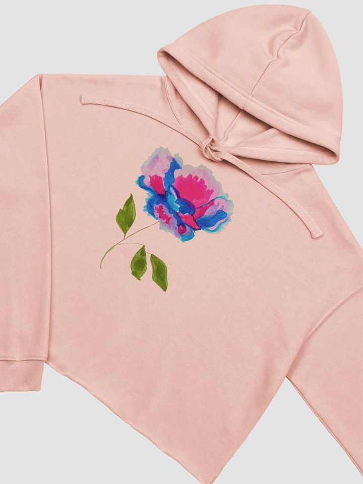Watercolour Flower Crop Hoodie product image (1)