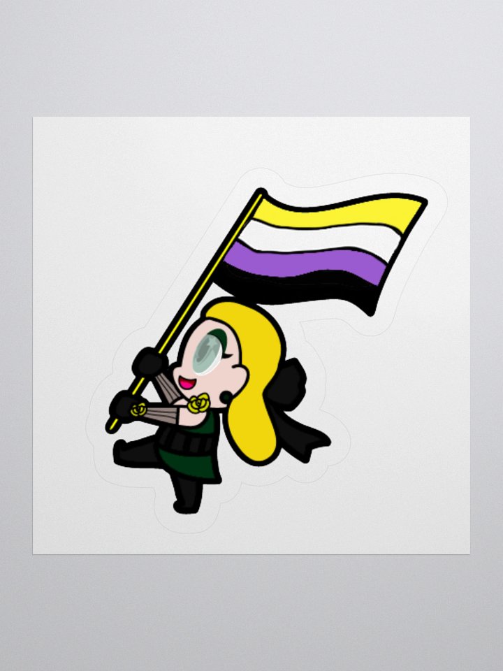 Miss Will-o-Witch Non-Binary Pride 25 sticker product image (2)