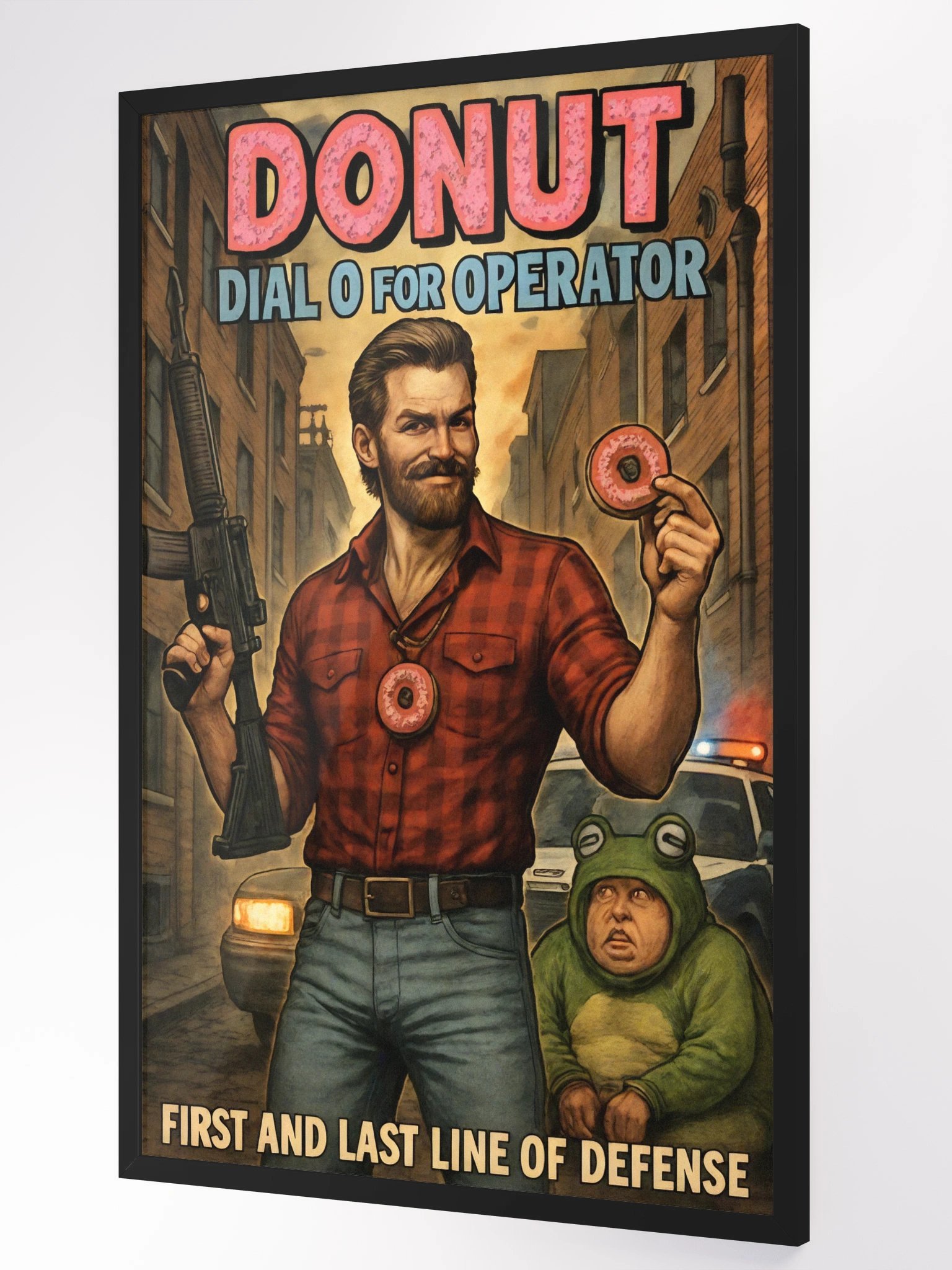 Donut Operator Mega Framed Print product image (3)