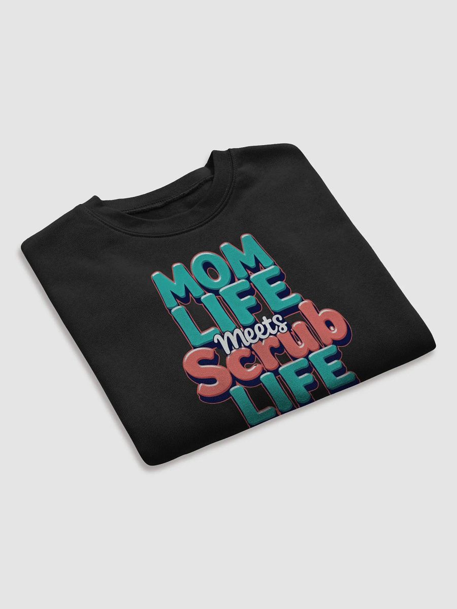 Mom Life Meets Scrub Life Fleece Crop Sweatshirt product image (20)