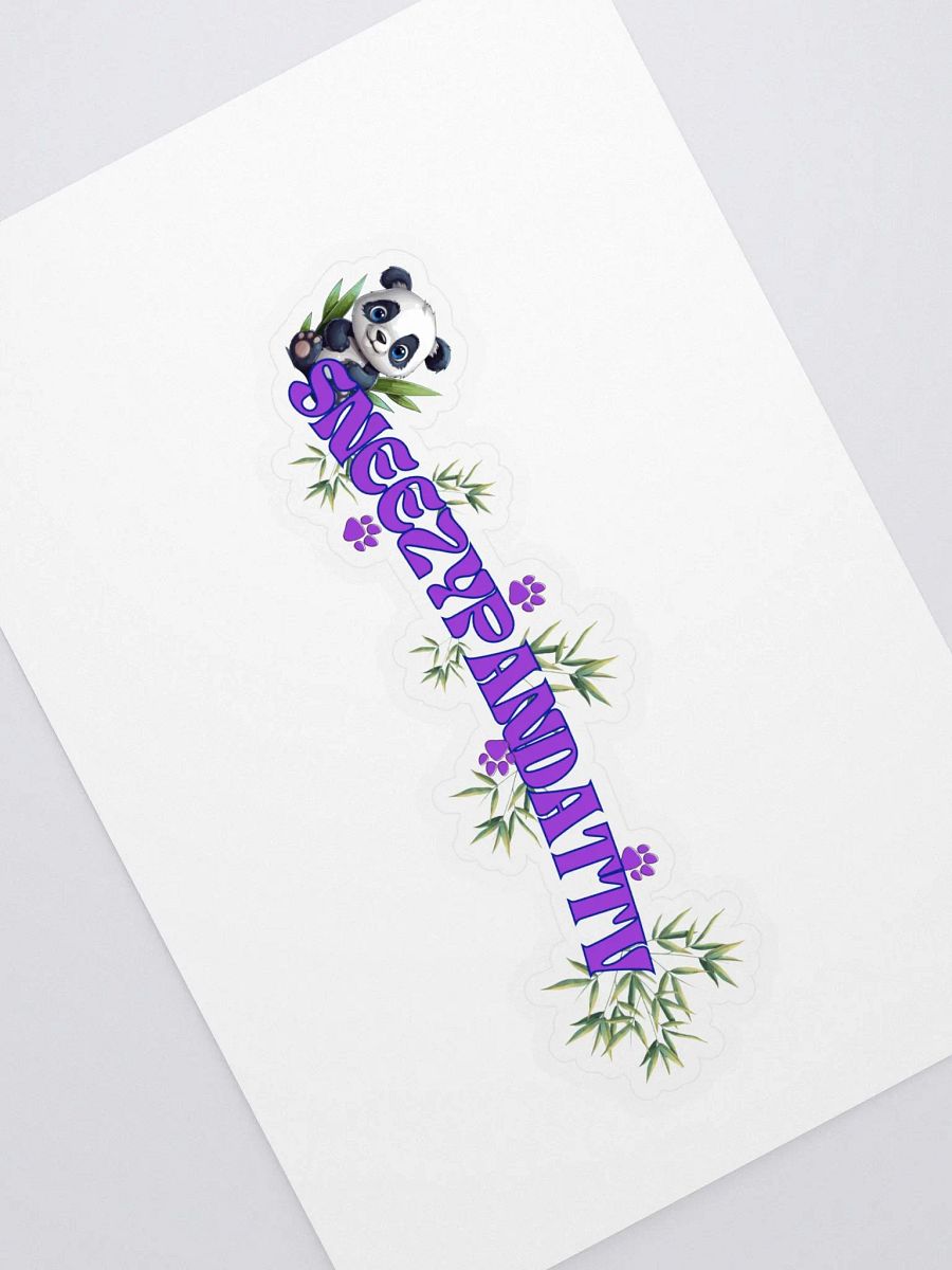 Panda logo sticker product image (2)