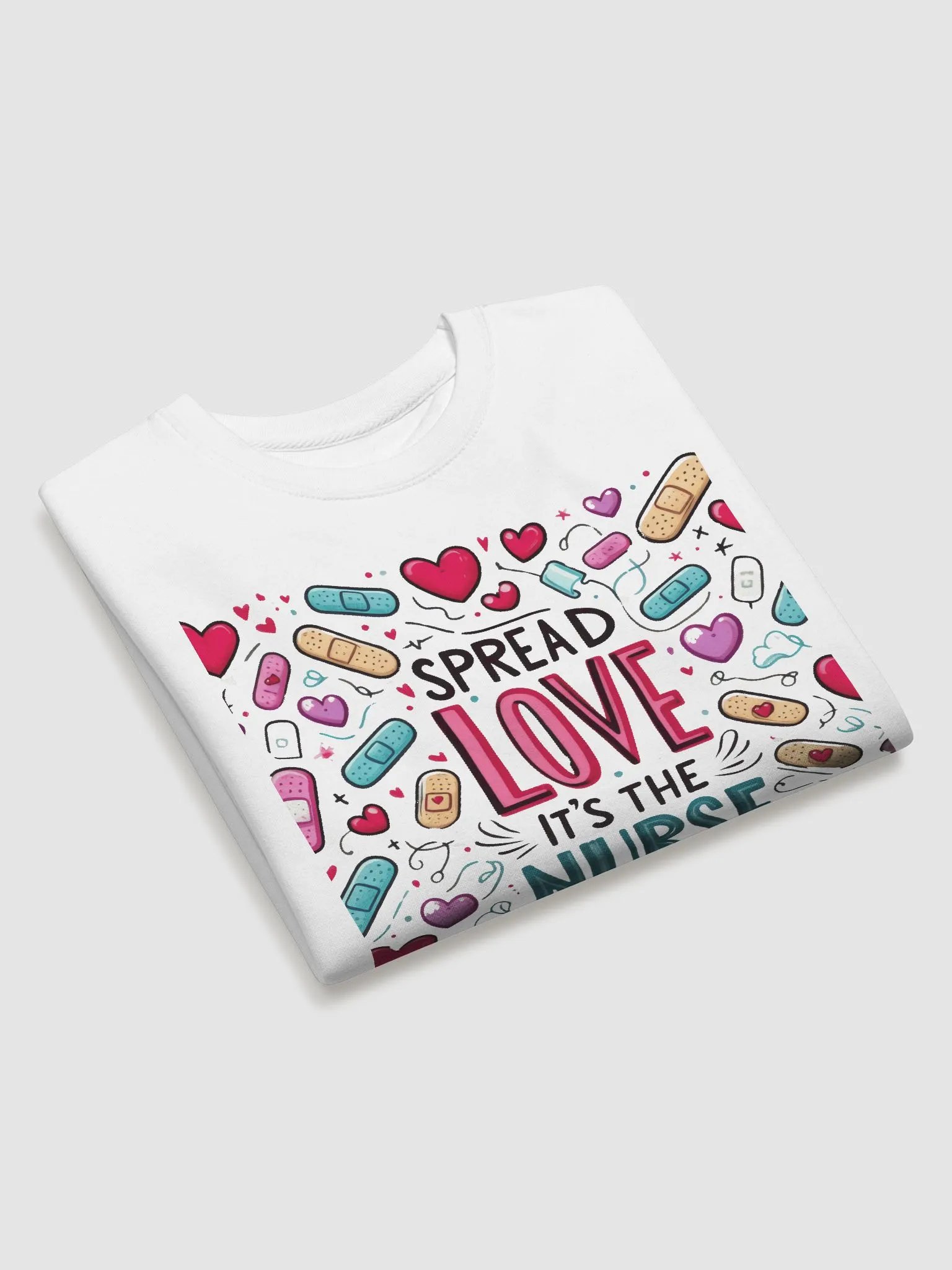NURSE LOVE BAND-AID CROP Sweatshirt product image (9)