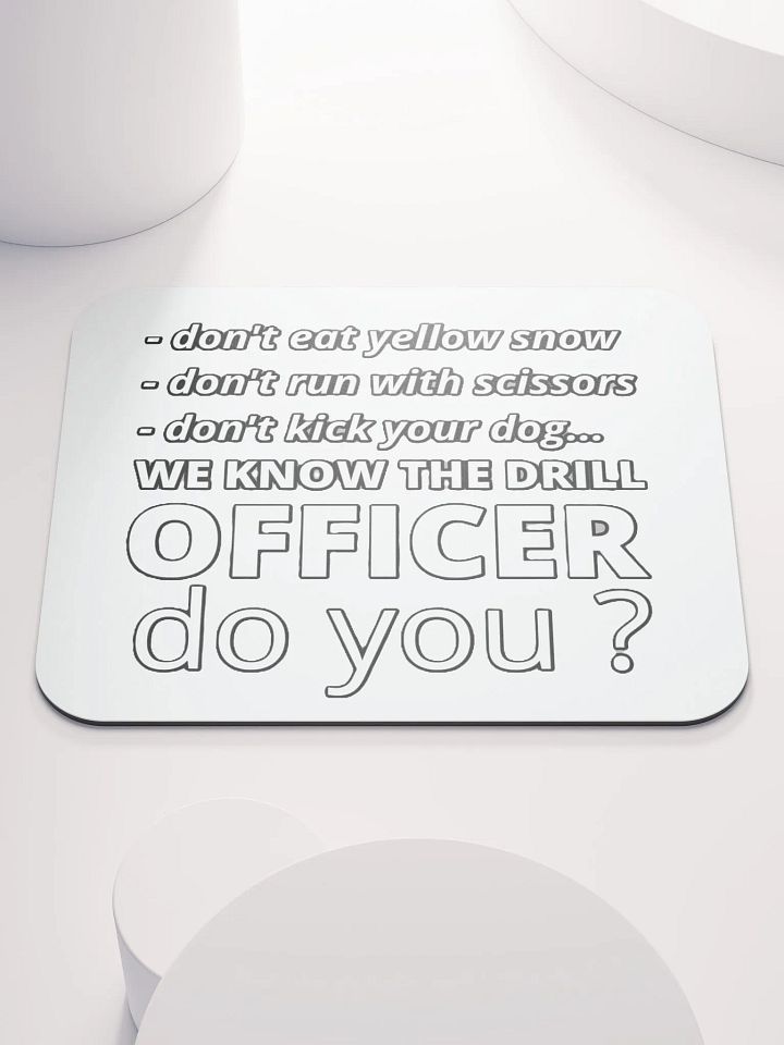 WE KNOW THE DRILL OFFICER, DO YOU? product image (1)