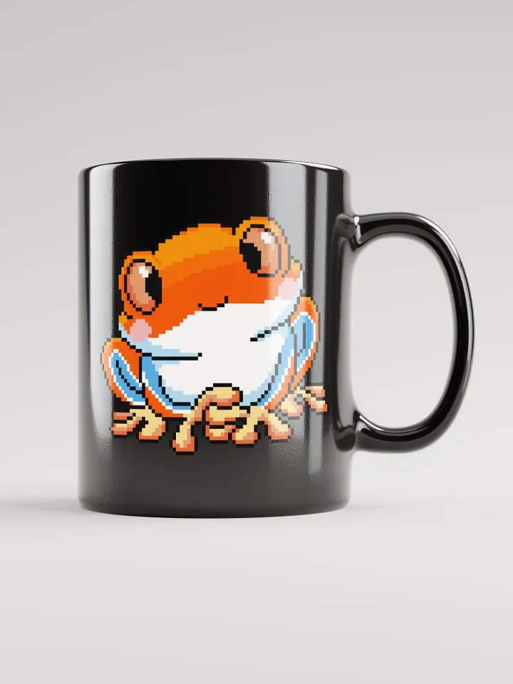 Orange Rip the Frog Black Glossy Mug product image (2)